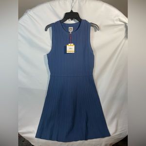 Anne Klein women's textured fit & flare dress